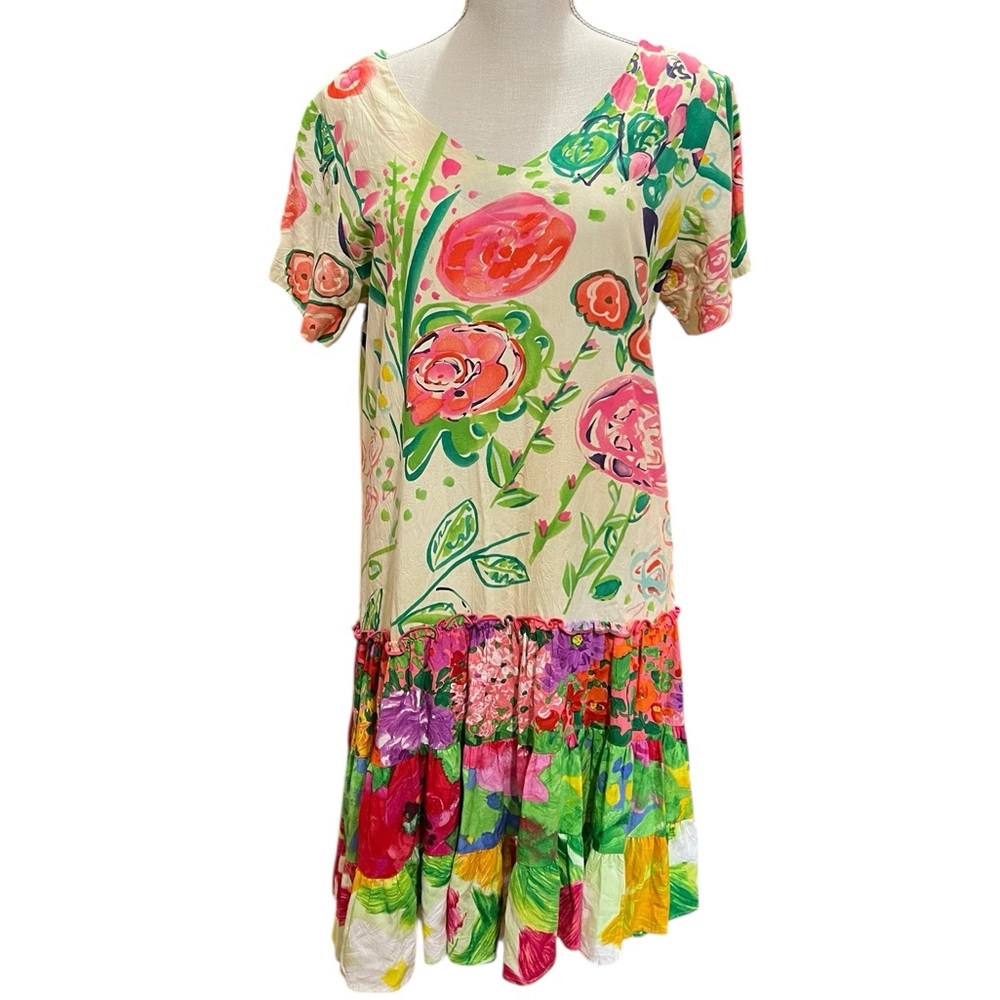 JAMS WORLD Hattie Dress Floral Print Size Medium